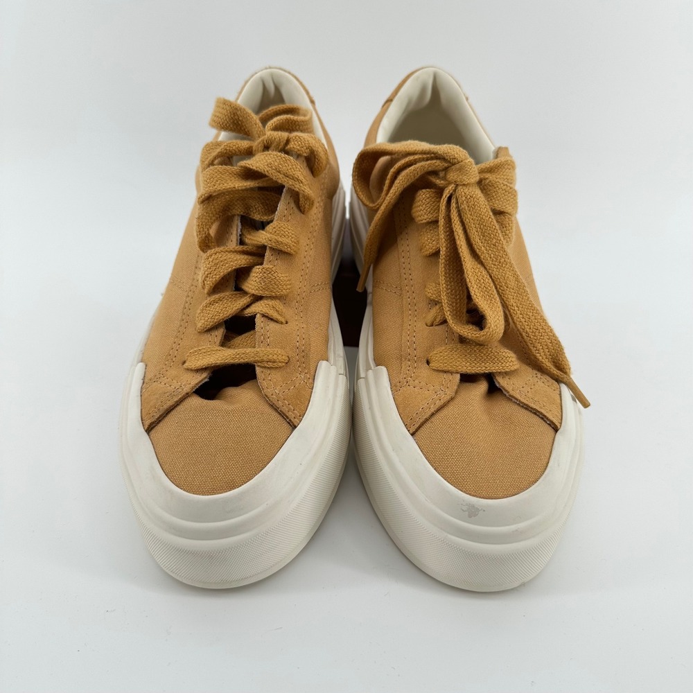 Converse All Star Cruise Platform Sneakers Mustard Tan Textile Size 10 W 8.5 M